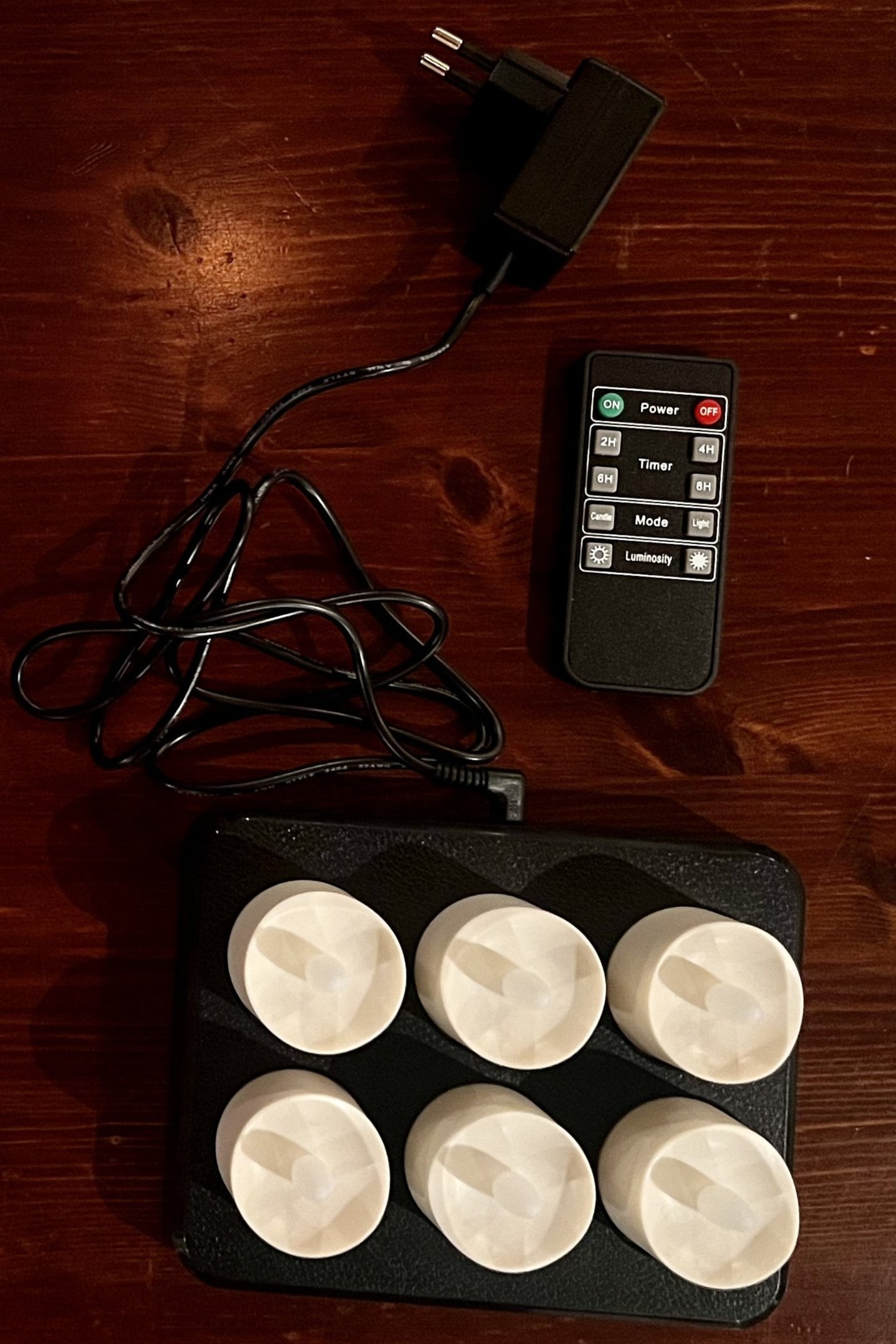 6 store Lofotlys, med oppladbare LED-lys!